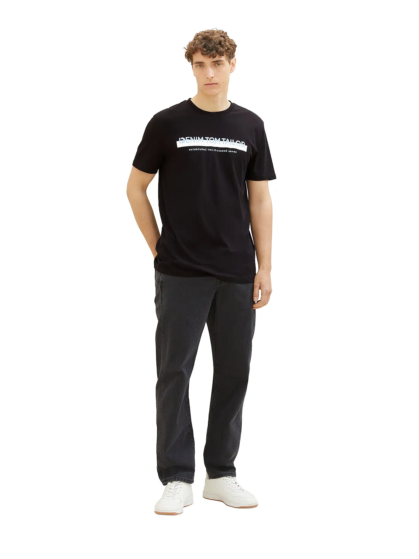 TOM TAILOR DENIM | T-Shirt | schwarz